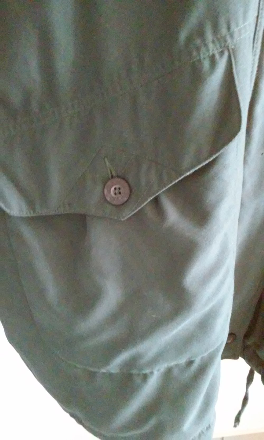 Parker Jacke Mantel Anorack wattiert warm dunkelgrün