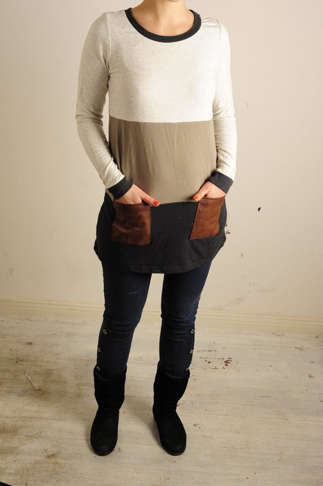 Kleid Baumwolle Pulloverkleid Blogger Hipster Boho