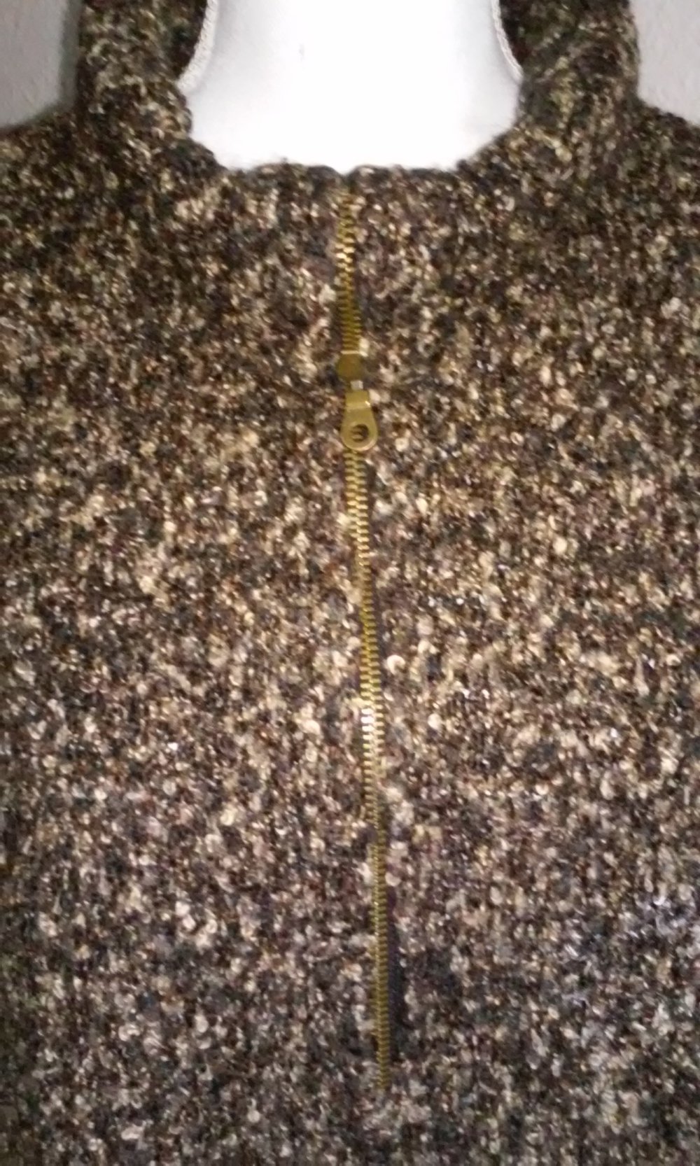 Strickpullover Winterpullover Wollpulover Rollkragenpullover Reißverschluß Handarbeit weich und warm