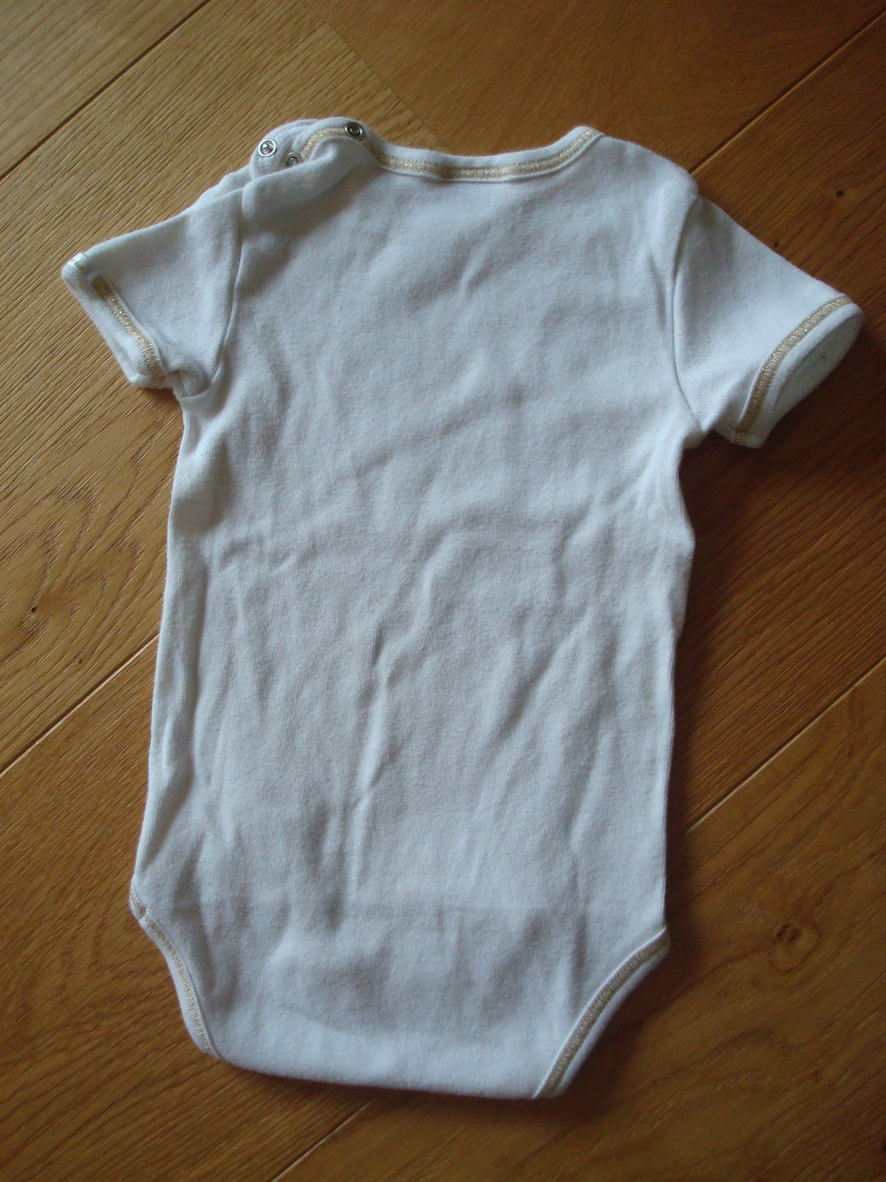 2 Bodys Kurzarm in Weiß Unisex Gr. 62