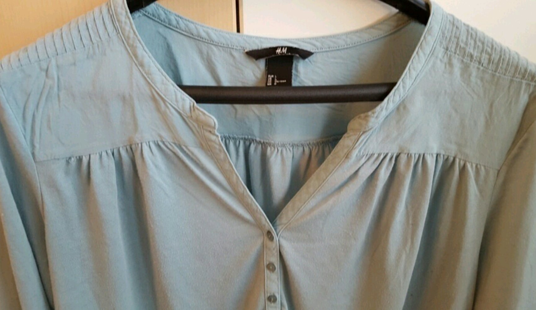 Hellblaues 3/4 Arm Oberteil 