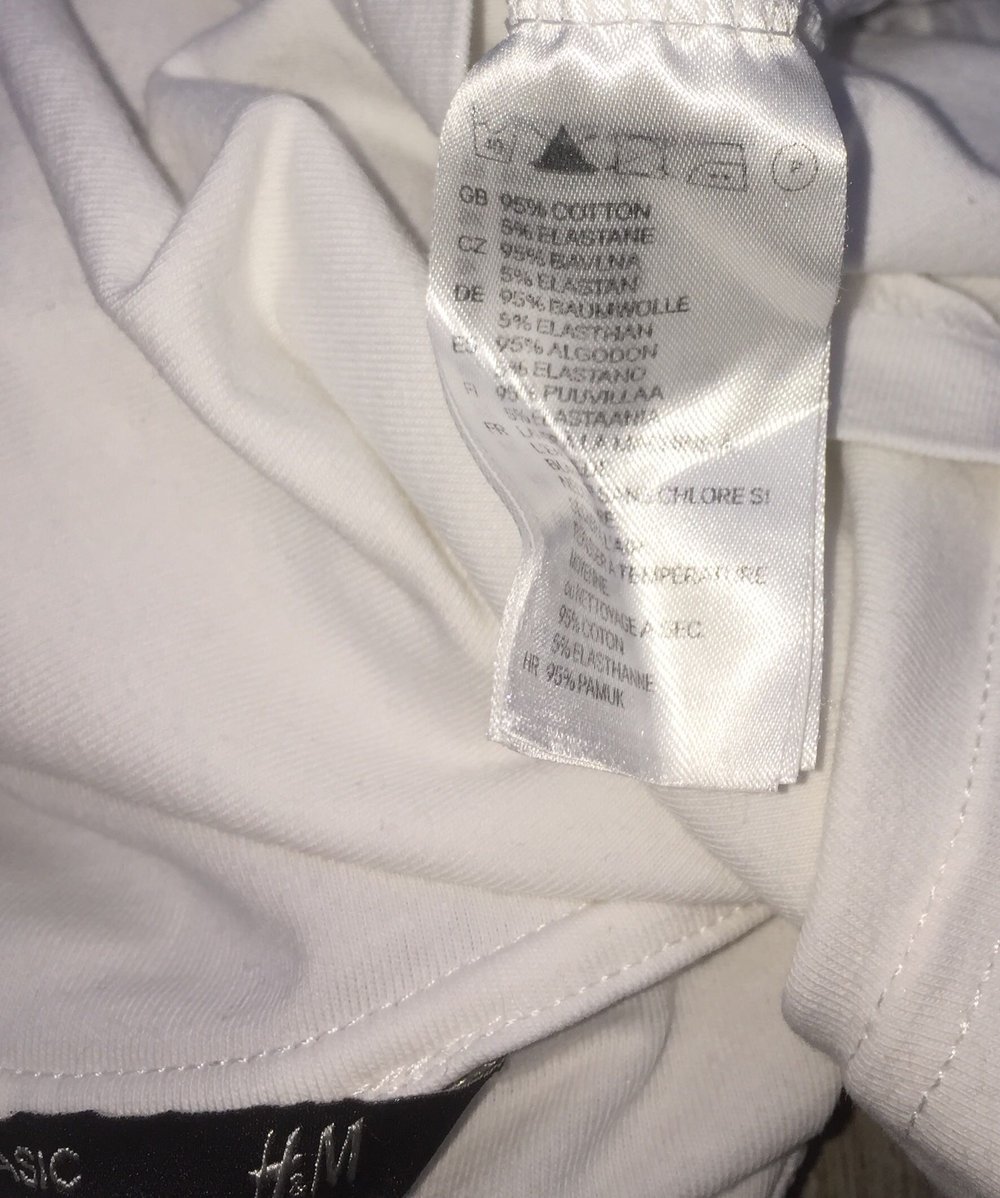 H&M Tubetop TUBE TOP weiß Gr. S