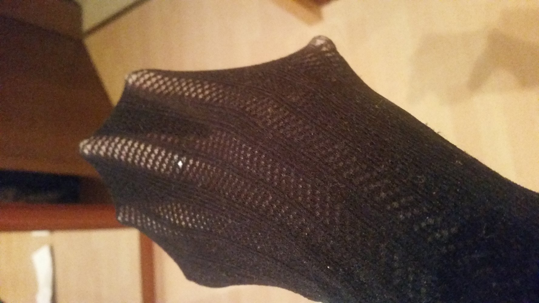 schwarze Strumpfhose 