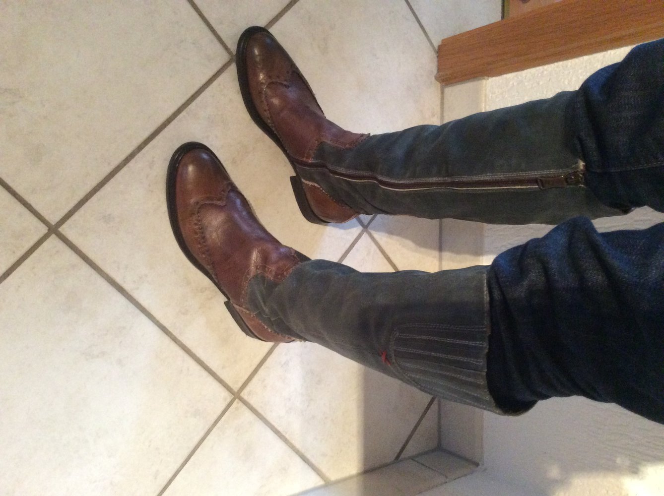 We Are the Original  Lederstiefel Leder Stiefel Größe 38 Bikerboots Boots 