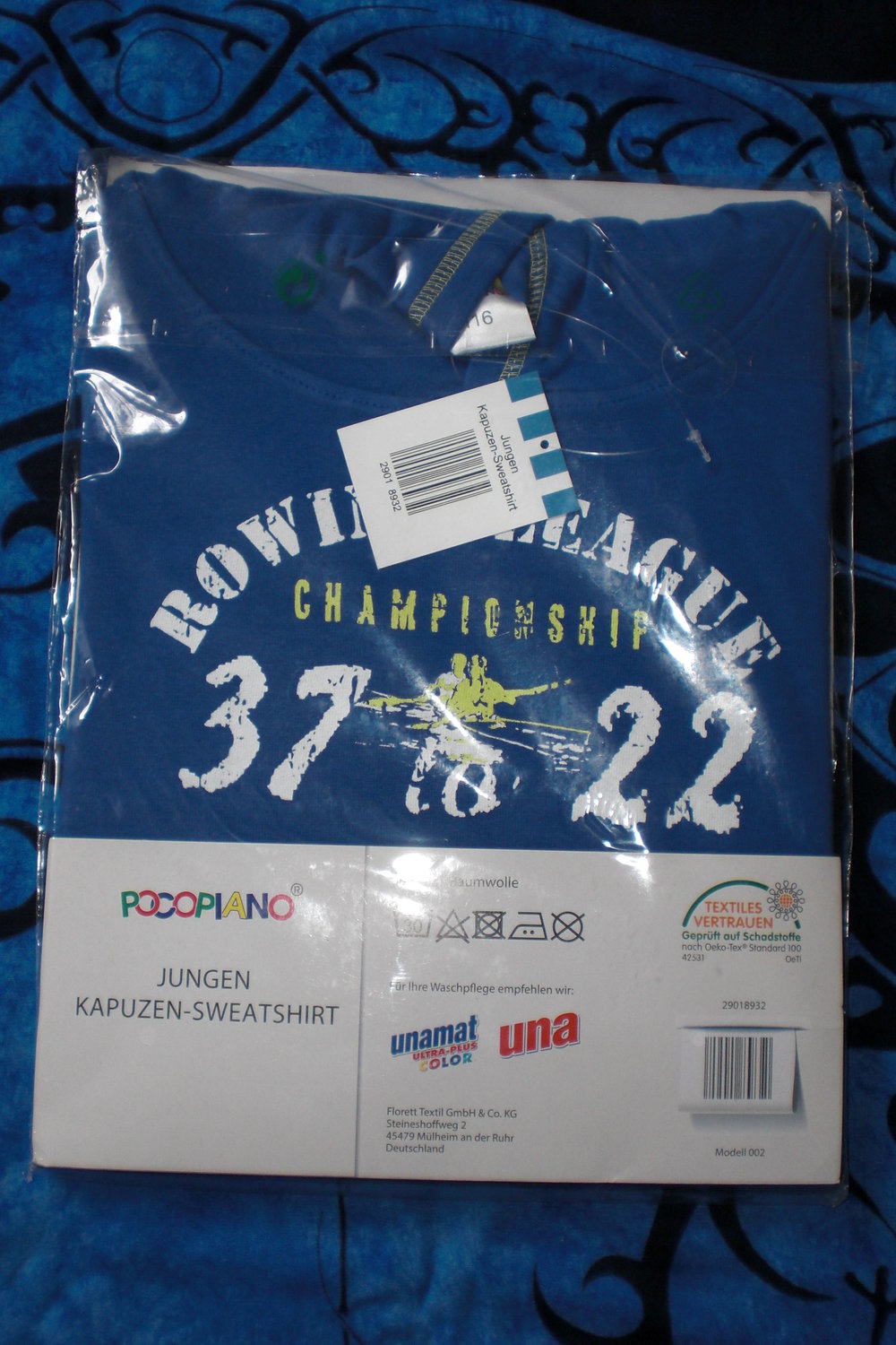 Kapuzen Sweatshirt Pullover Gr. 116 neu