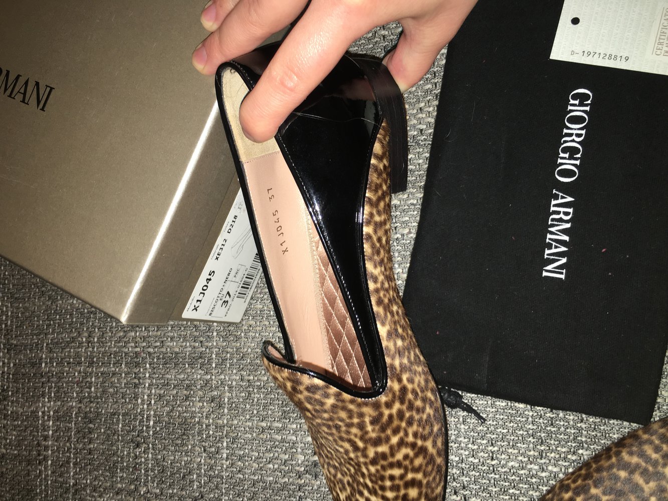Neue Giorgio Armani Schuhe 