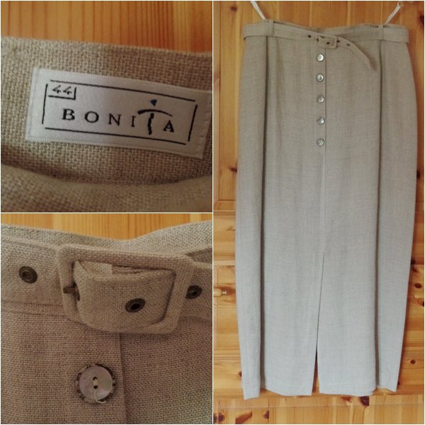 Langer Leinenrock Gr.44