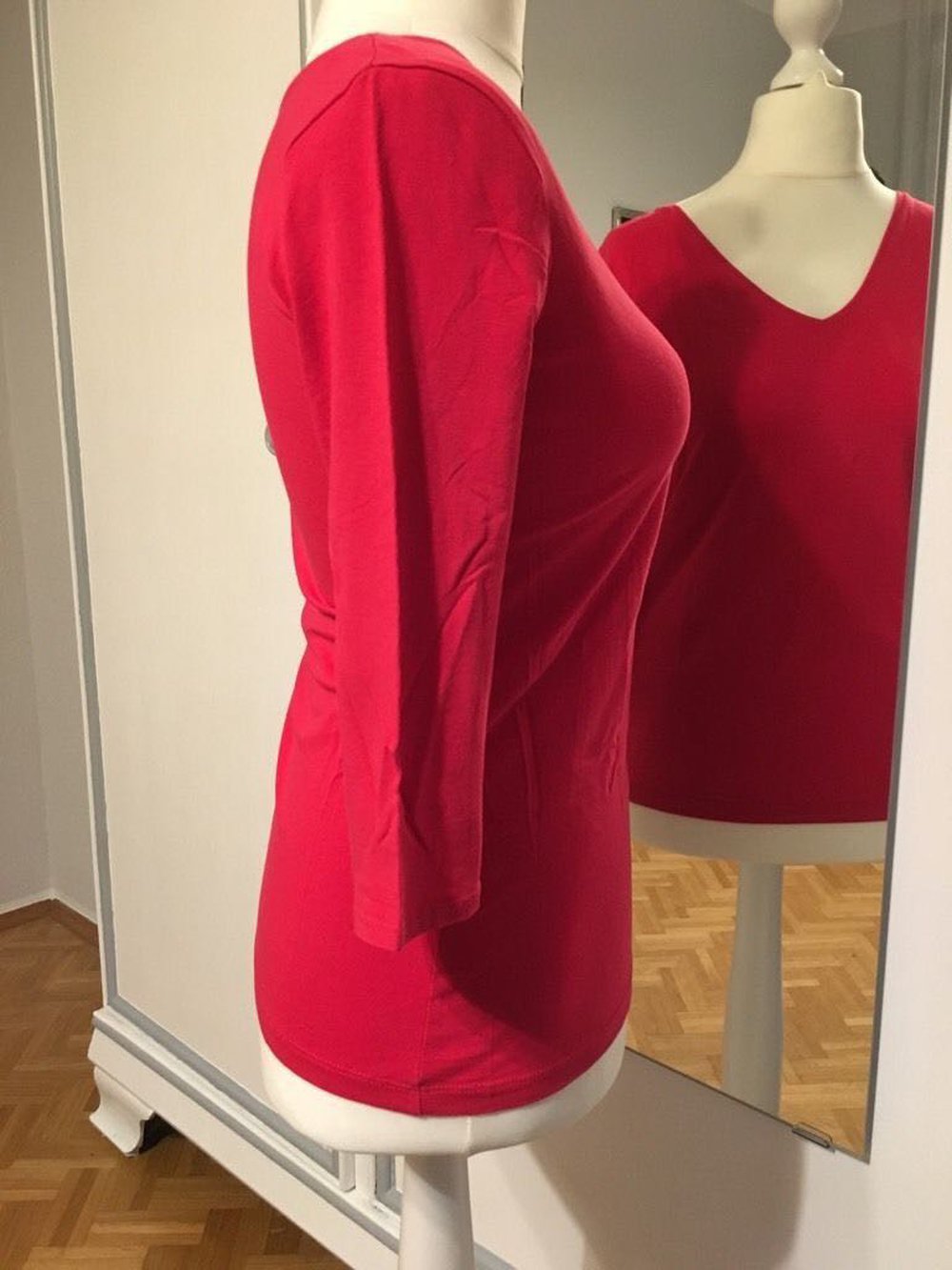 Shirt Oberteil 3/4-Arm H&M Größe 40 rot
