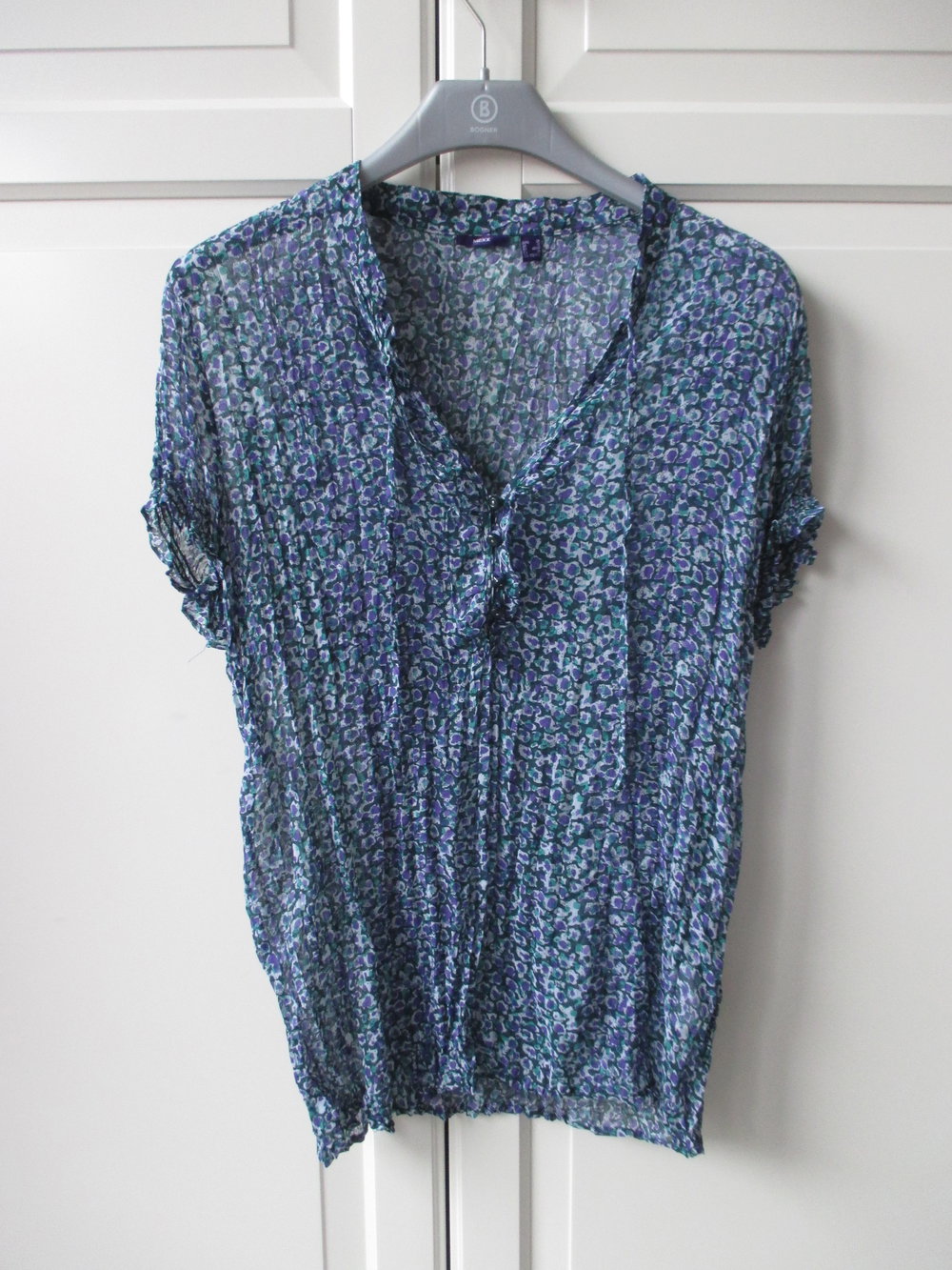 Mexx Tunika, Mille fleurs, Gr. 38, Halbarm, Rüschen