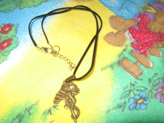 *** Feenanhänger mit Lederband ***