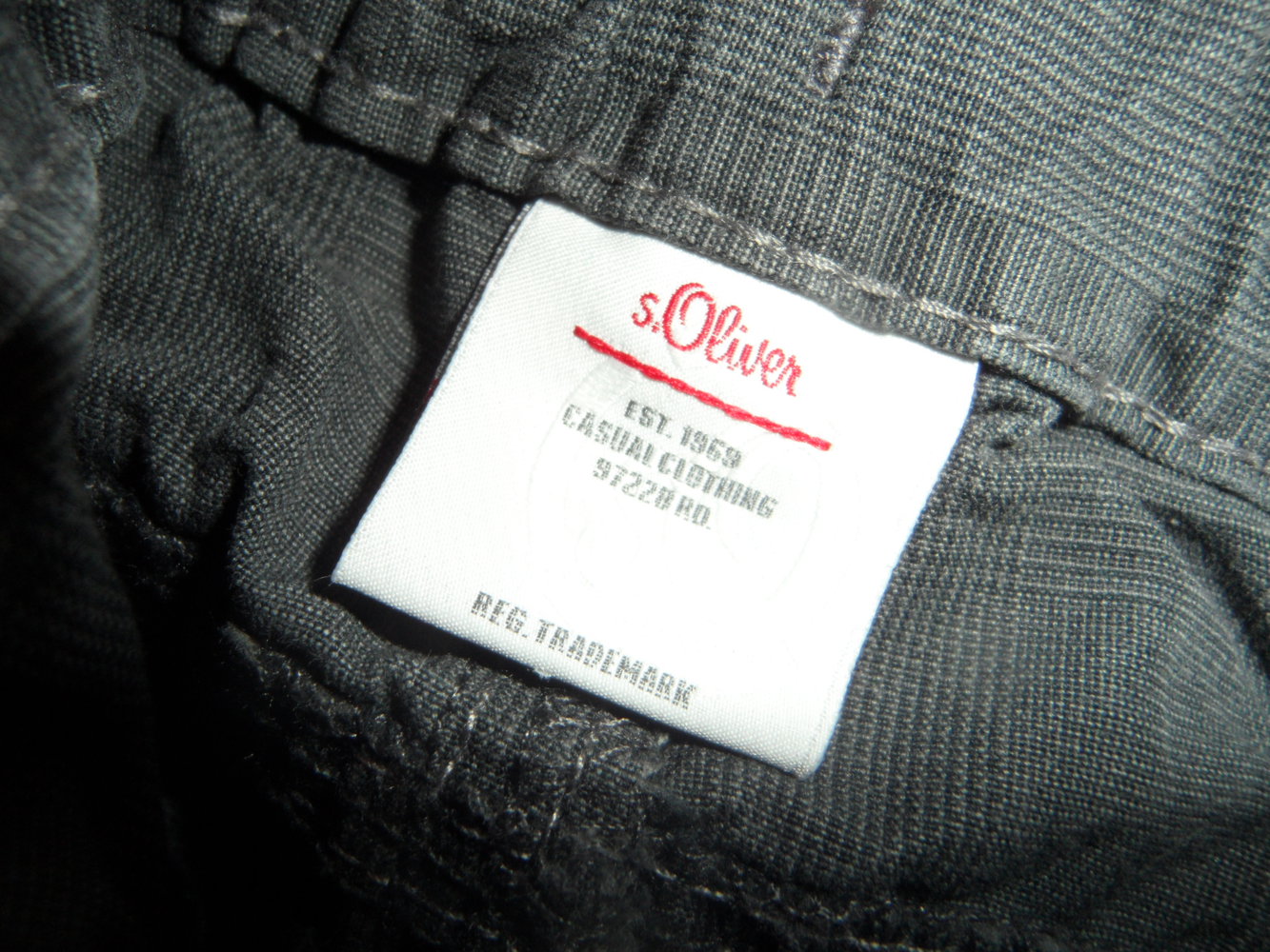 s.Oliver dünne Cargohose Gr. 80 dezent kariert