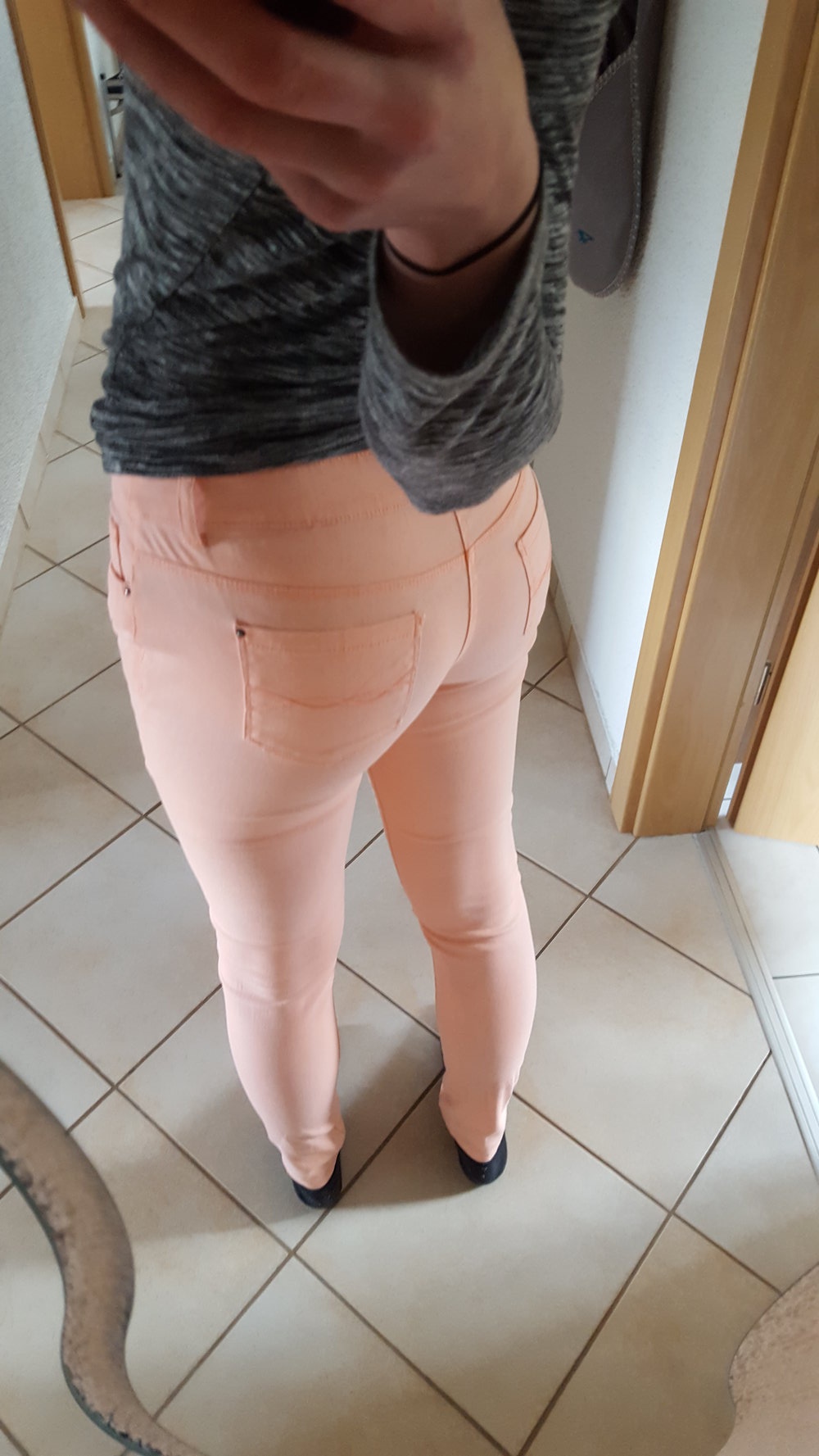 Apricotfarbene Hose Primark