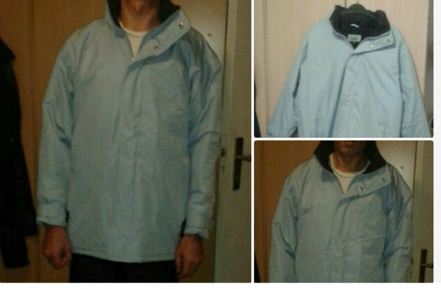 Hell blaue skijacke Winterjacke sehr warm