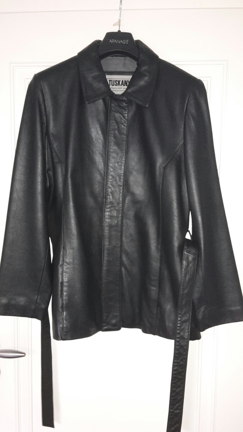 NEU Lederjacke echtes Leder schwarz L Made in Italy