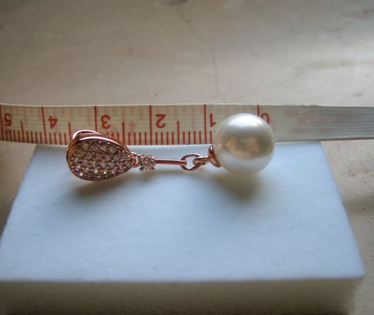 Perlenanhänger 18 K GF Glitzer