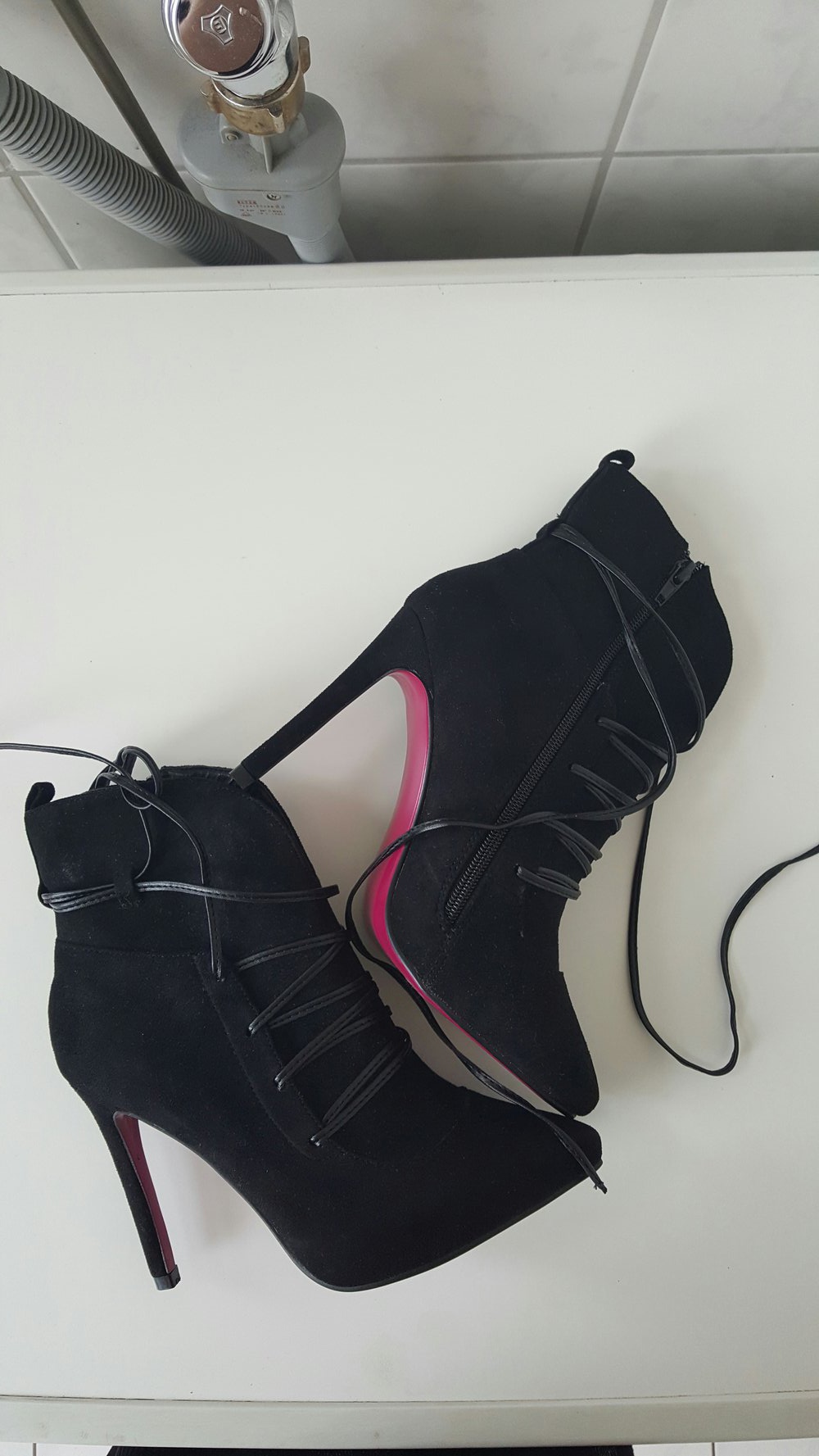 Stiefeletten high heels Gr. 37