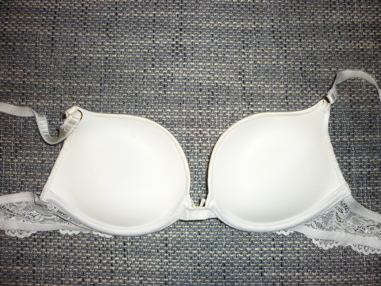 NEU Maximizer Super Push-up BH 2Cups weiß Spitze Größe 70B