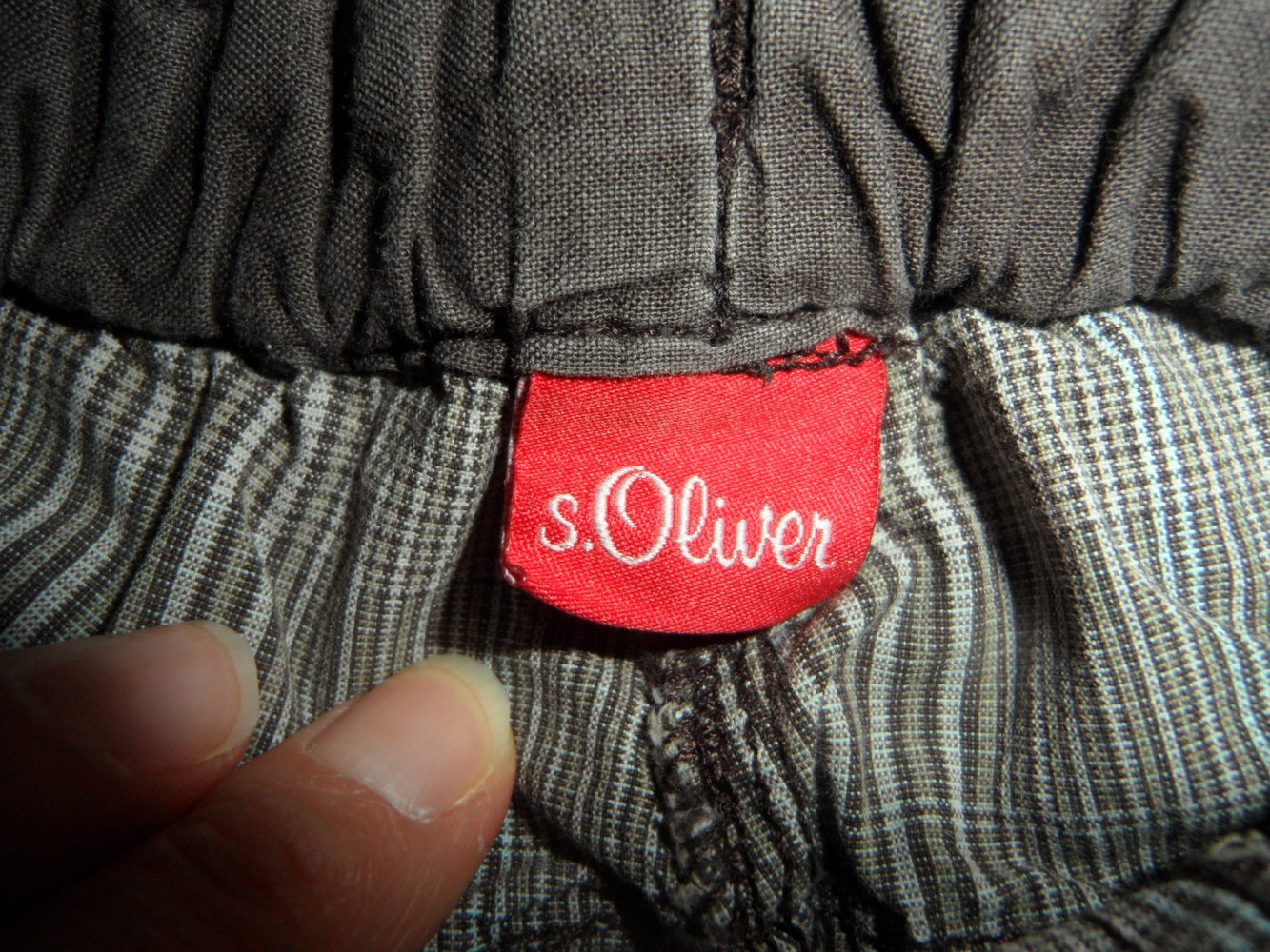 s.Oliver Hose mit Karo Gr. 80