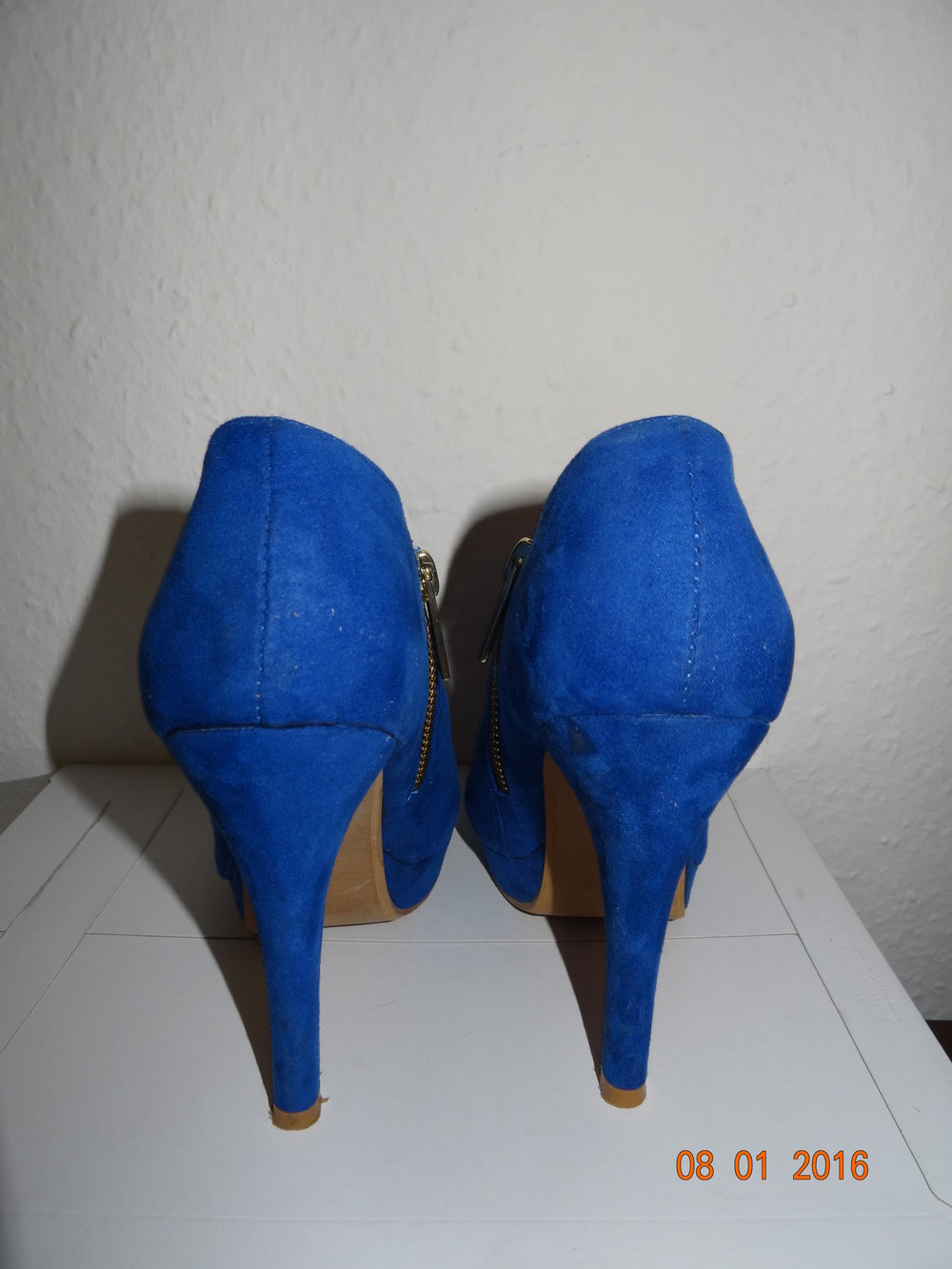 Royal blaue Stiefeletten