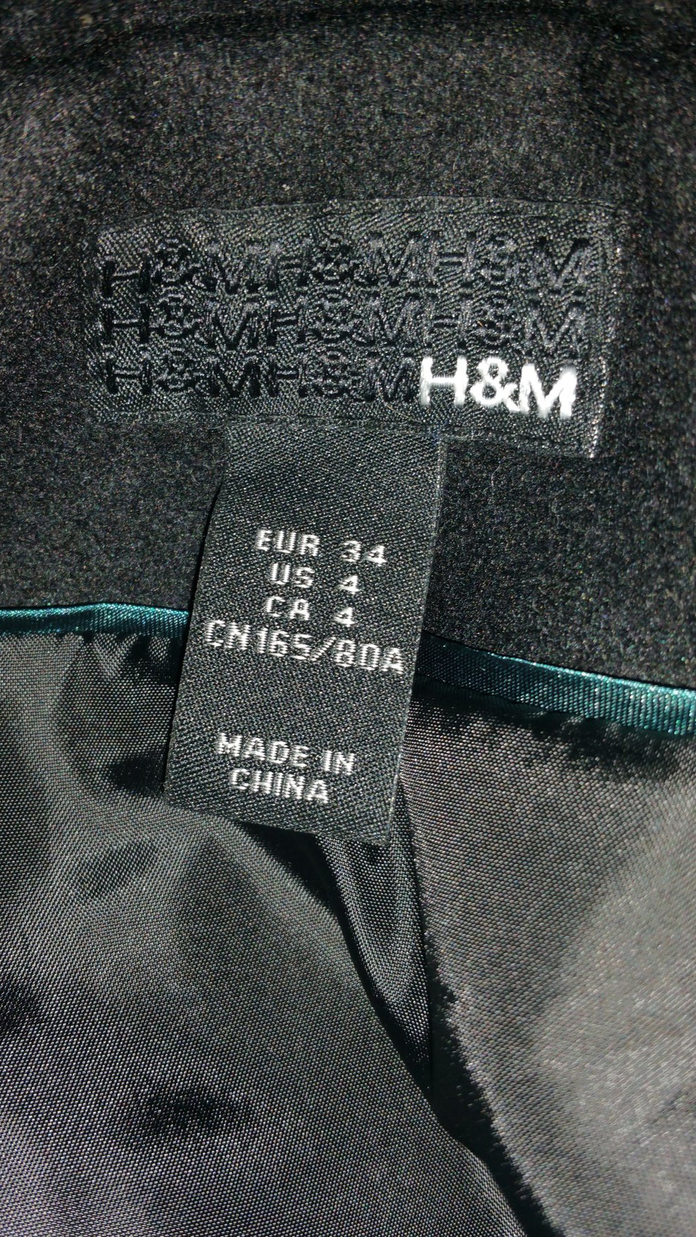 H&M Mantel, schwarz