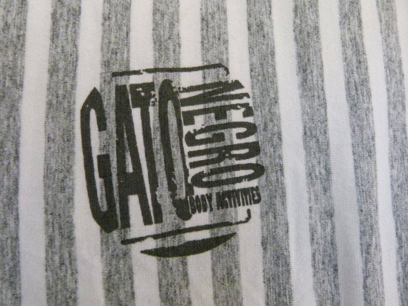 Vintage Body, grau weiß gestreift, aus den 90ern, NEU, Fitness Sport Tanz Yoga Retro Festival