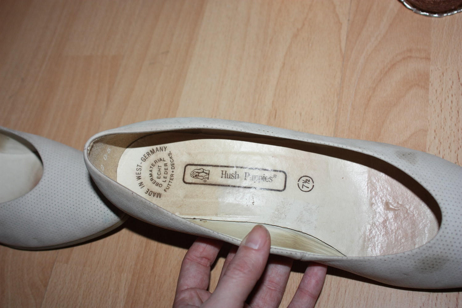 Beige Hush Puppies Pumps, Gr. 40,5