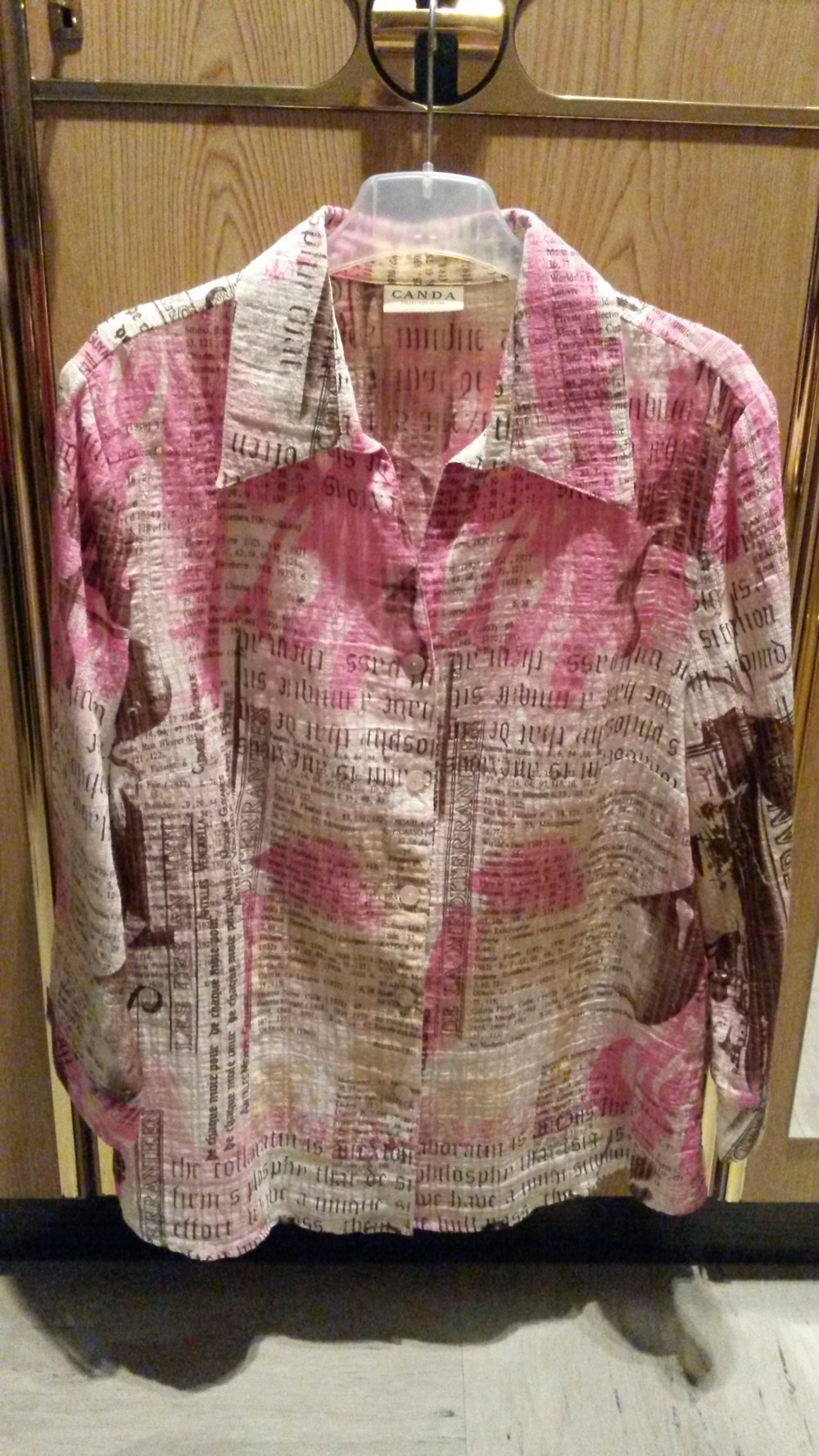 28.Bedruckte Bluse, Gr.40