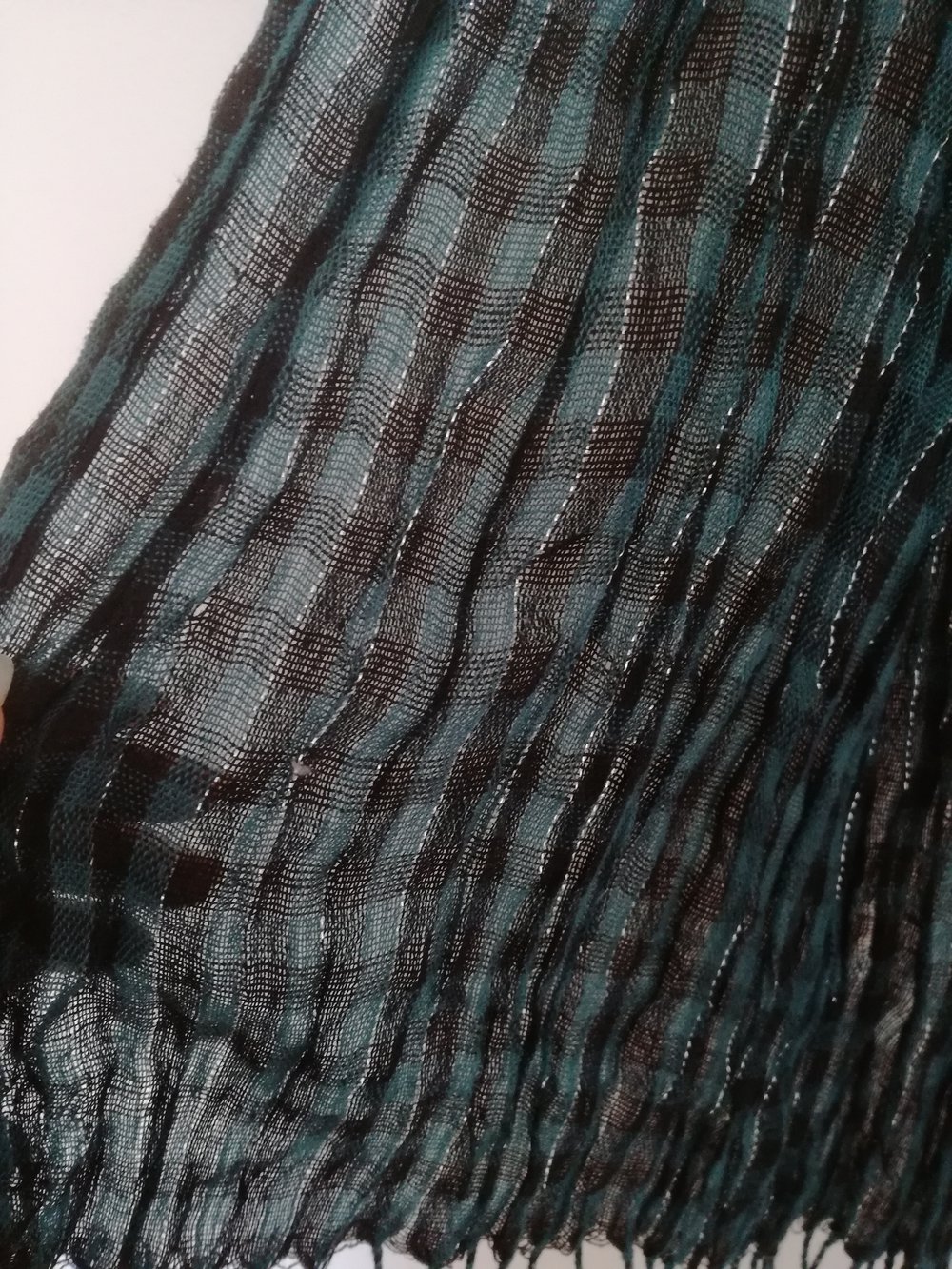 Karrierter Schal grün schwarz