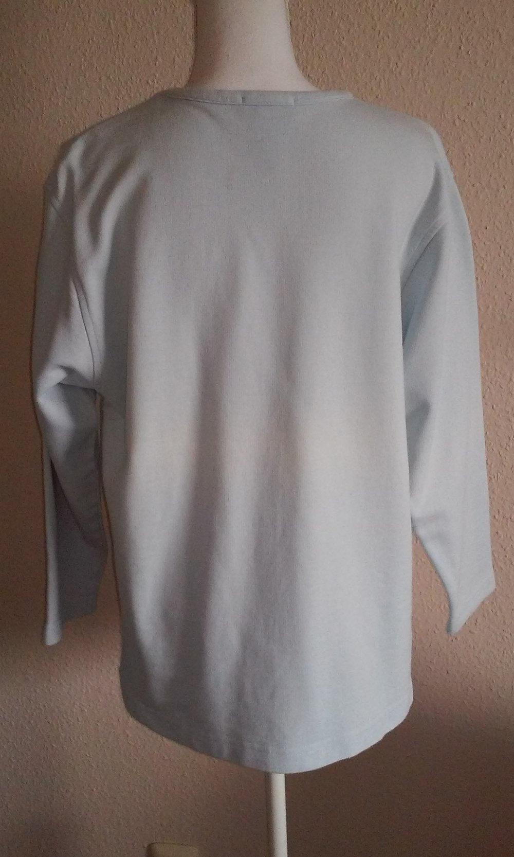 Sweatshirt Langarm Shirt Rundhals Pullover angeraut Freizeit Sport Basic Oberteil Jeanswear ER SIE