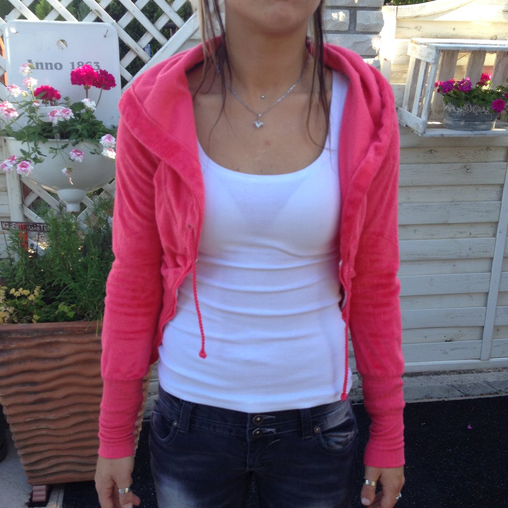 pinke flausche Jacke Gr. XXS Tally Weijl neu ! Blogger Damen hoodie