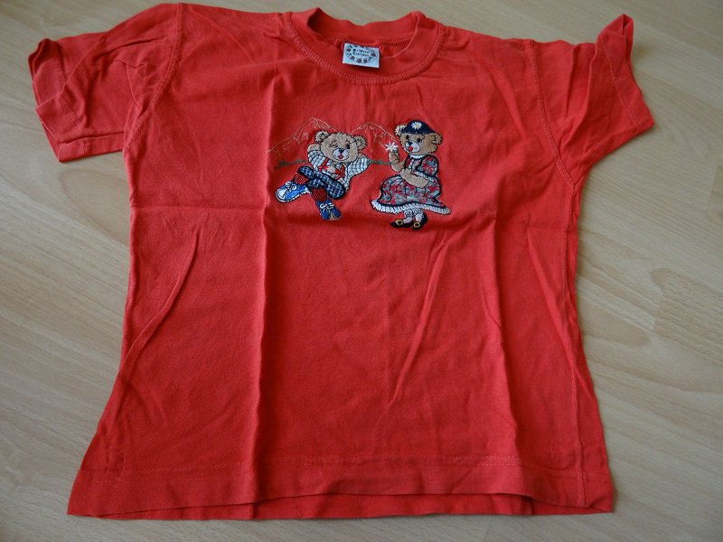 St Peter Trachten - schönes T - Shirt mit Bären drauf Gr. 110