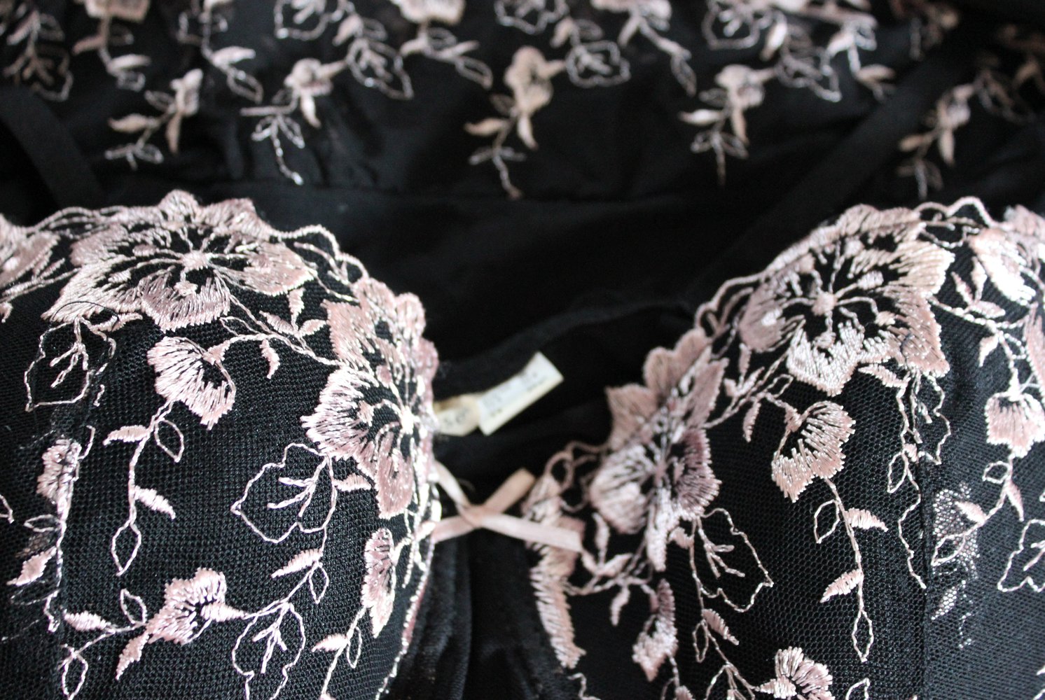 schwarzes Negligé - neu