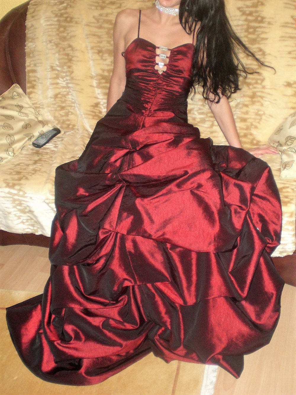 Abiballkleid NEU! Bodenlang, mit Träger Gr. 36-38 ROT