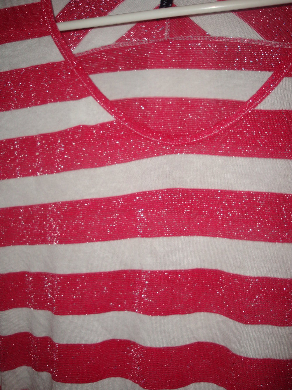 gestreiftes Shirt mit Glitzer