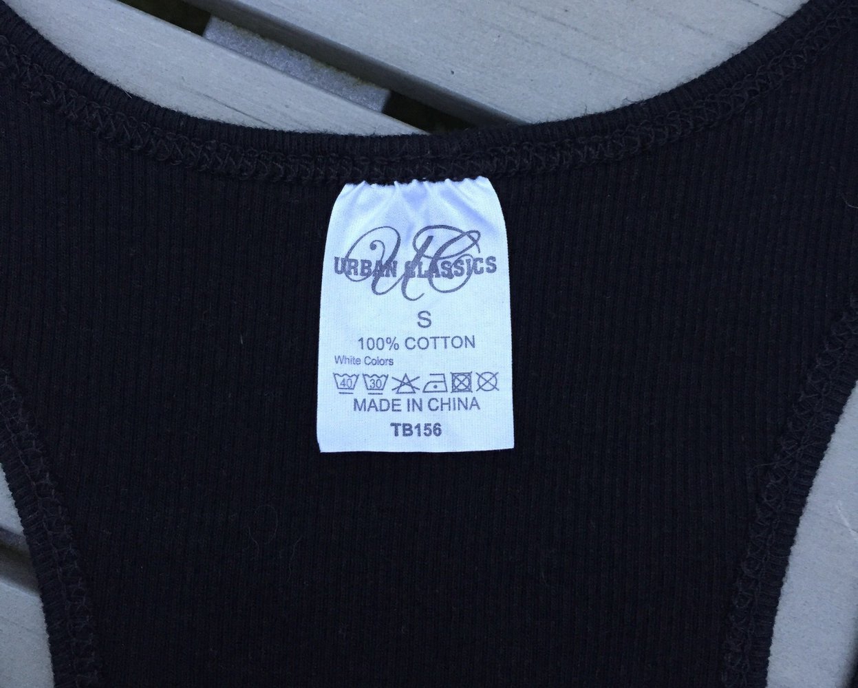 URBAN CLASSICS Rippshirt TANKTOP schwarz Gr. S