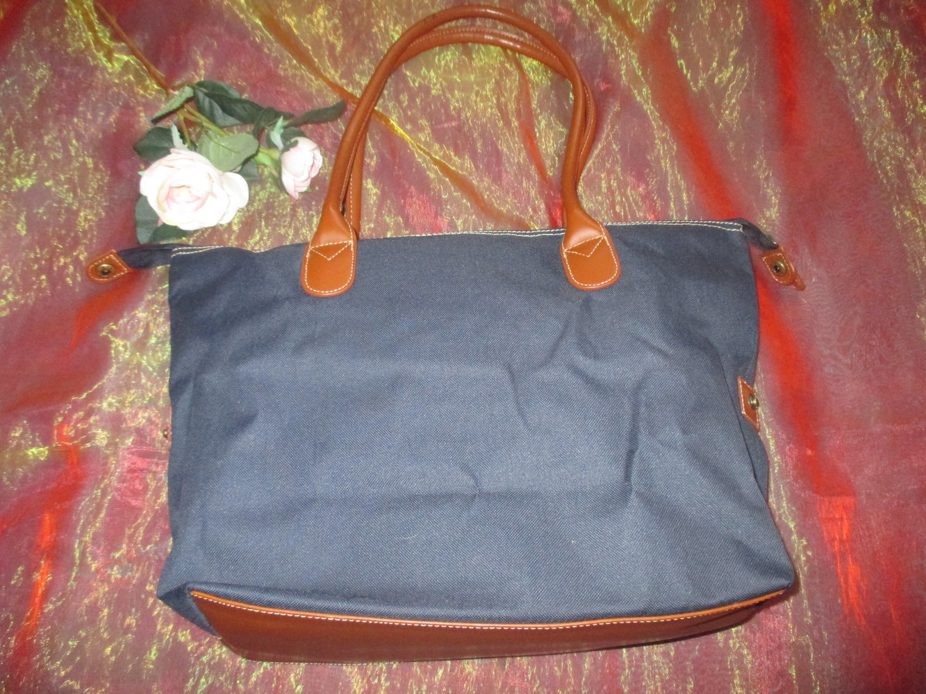 NEU * Zusammen faltbare * Hand- Henkel * Tasche * Shopper * Einkauf * Bag * Tote 