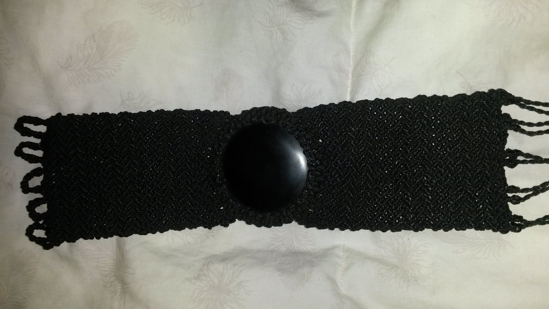 Makramee Armband in Schwarz