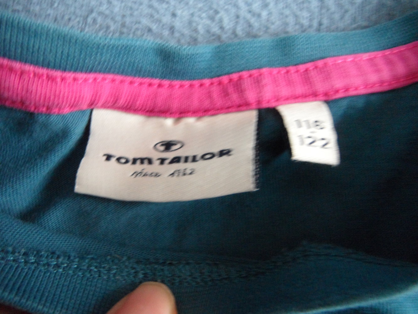 Tom Tailor Langarmshirt petrol 116/122 Reh