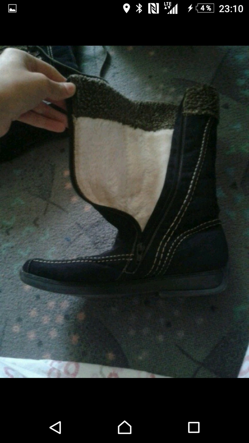 Gefütterte Stiefel schwarz