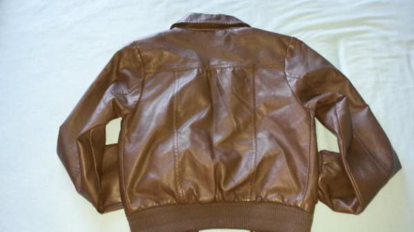 braune (Kunst)- Lederjacke 