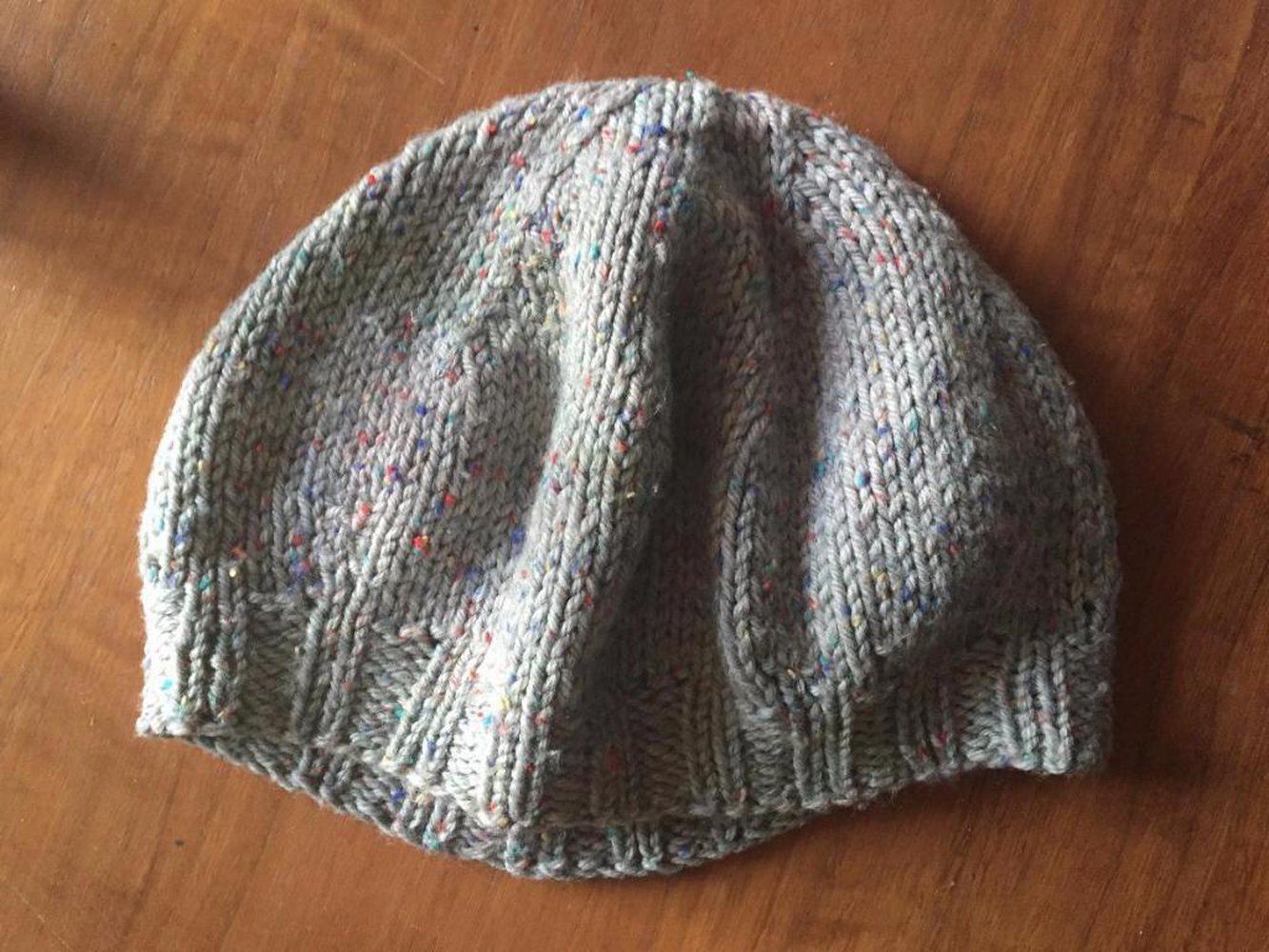 niedliche Ballonmütze, grau mit bunt, Handarbeit #diy