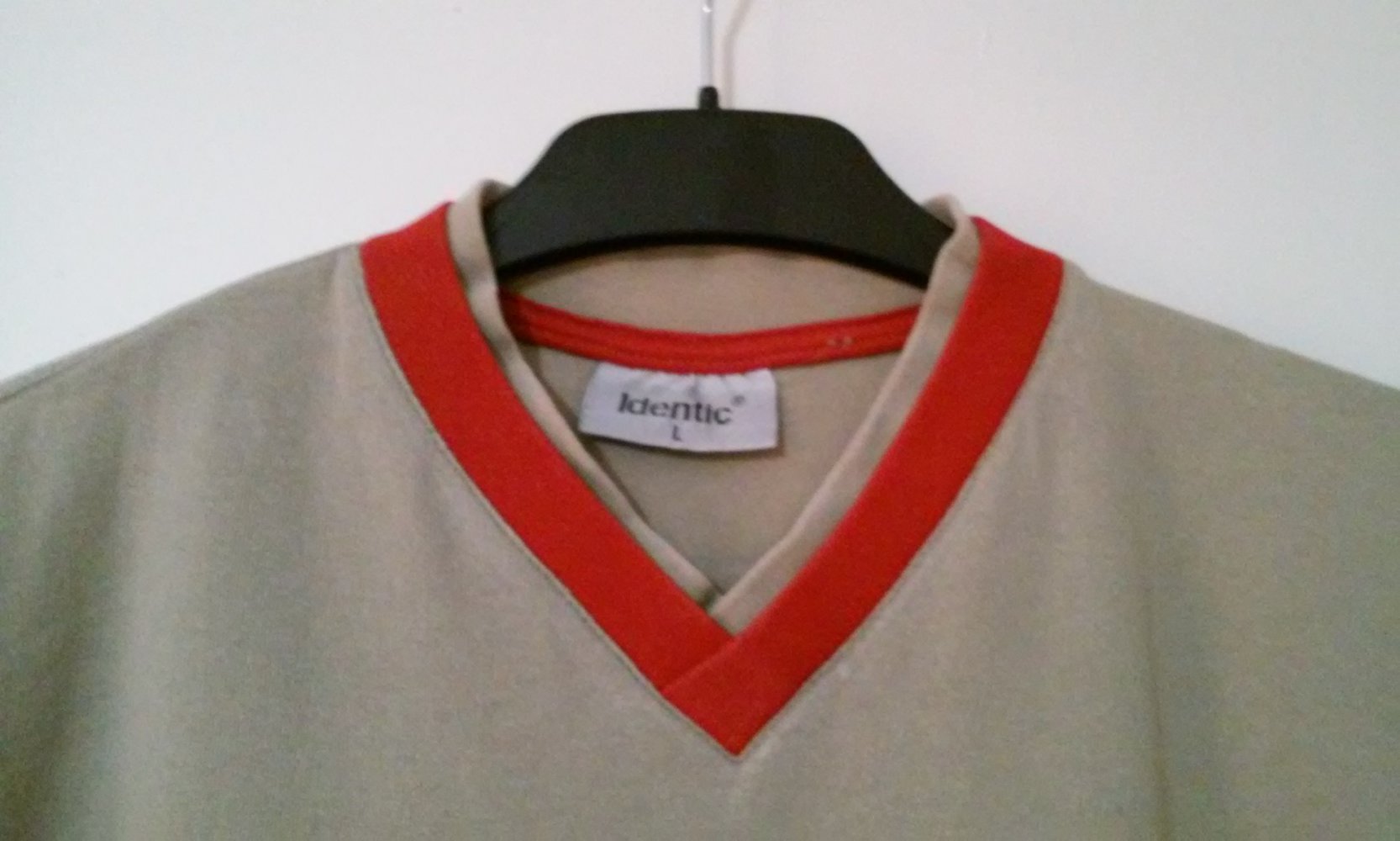 T-Shirt Shirt Kurzarm Pulli V-Ausschnitt Baumwollshirt 