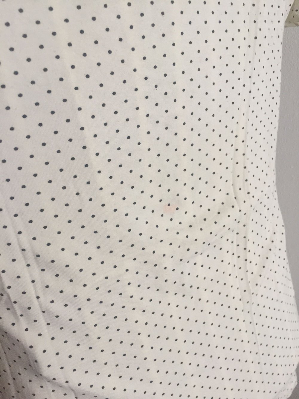 Pünktchen-Top in Creme