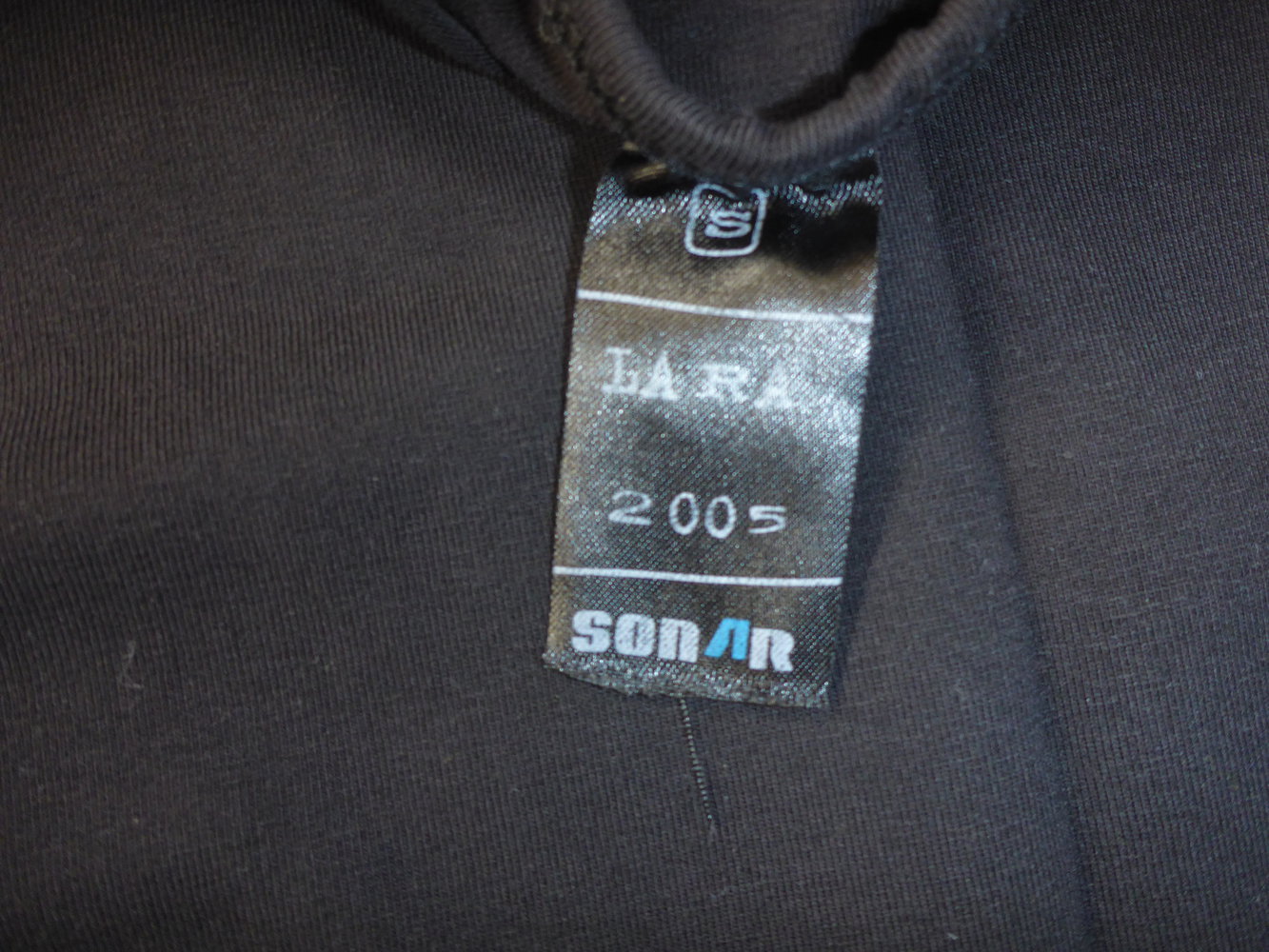 T- Shirt schwarz, Sonar, Ornamente, Gr. S.