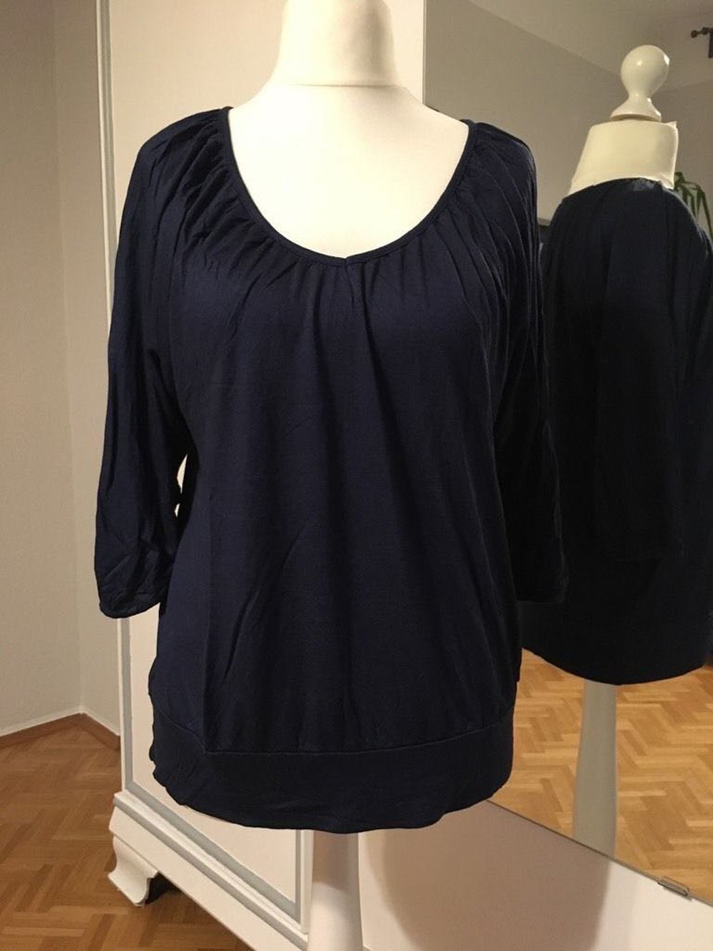 Shirt Oberteil marineblau H&M Größe M