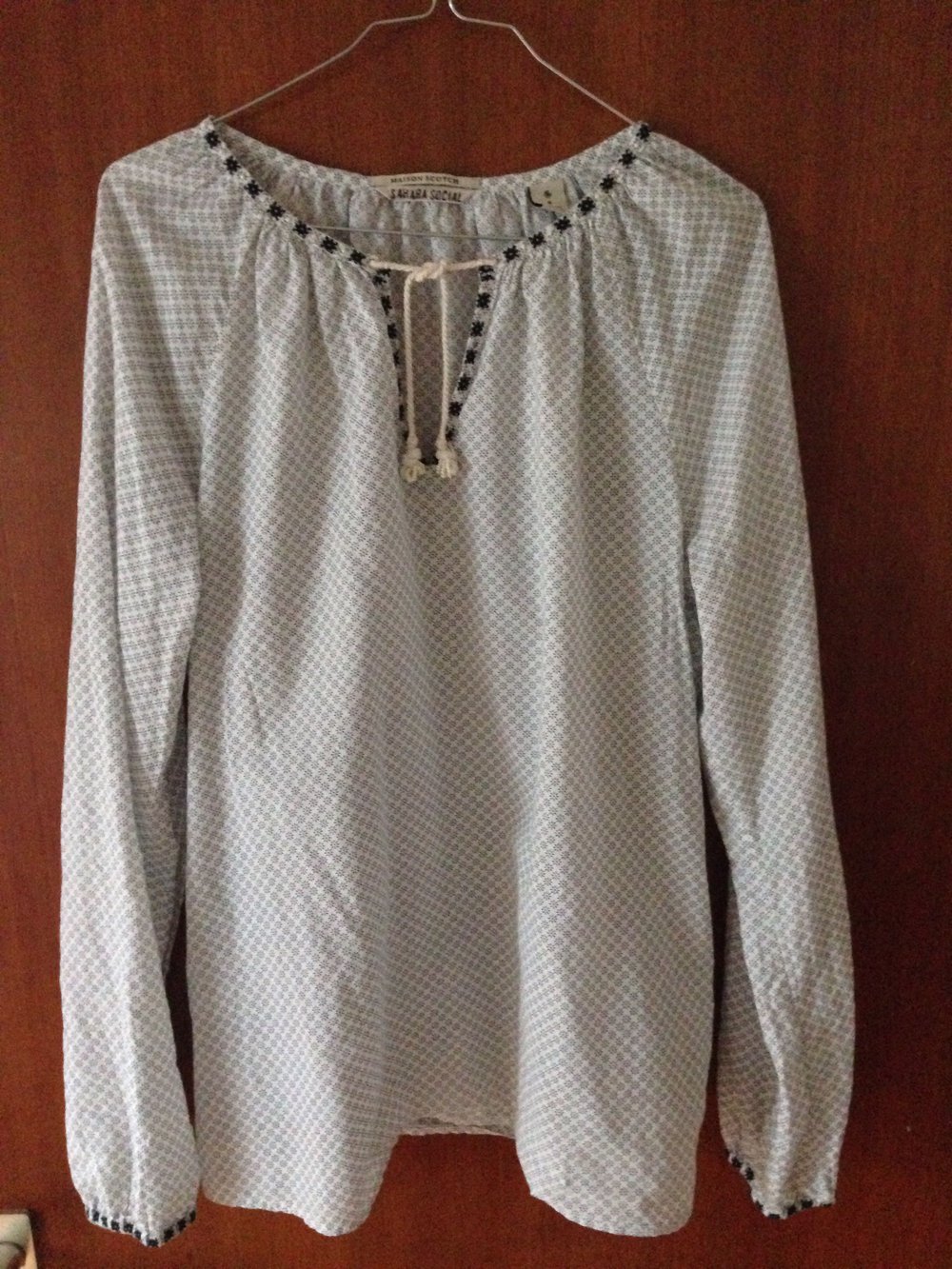 Maison Scotch Sahara Social Bluse Tunika Bohemian 4 38 40 Hippie 