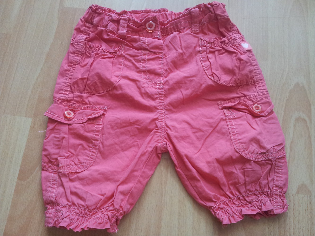 kurze Hose Shorts Sommerhose koralle Gr. 80 