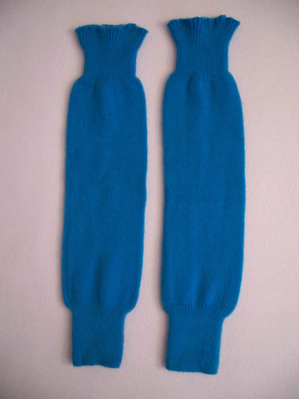 VINTAGE// Stulpen in türkis aus Polyacryl