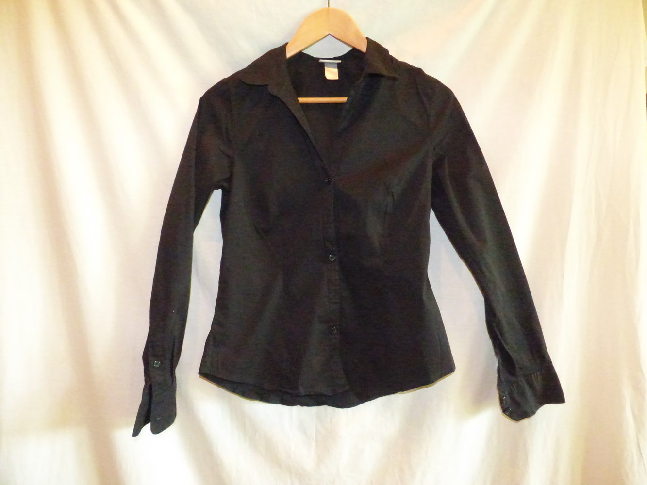 Elegante schwarze Bluse