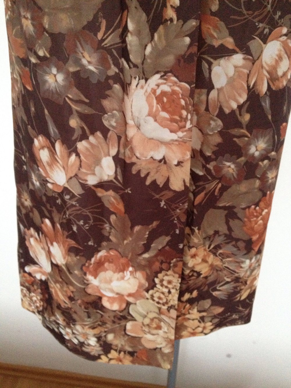 Exklusiver Vintage Blümchen Bademantel Morgenmantel 